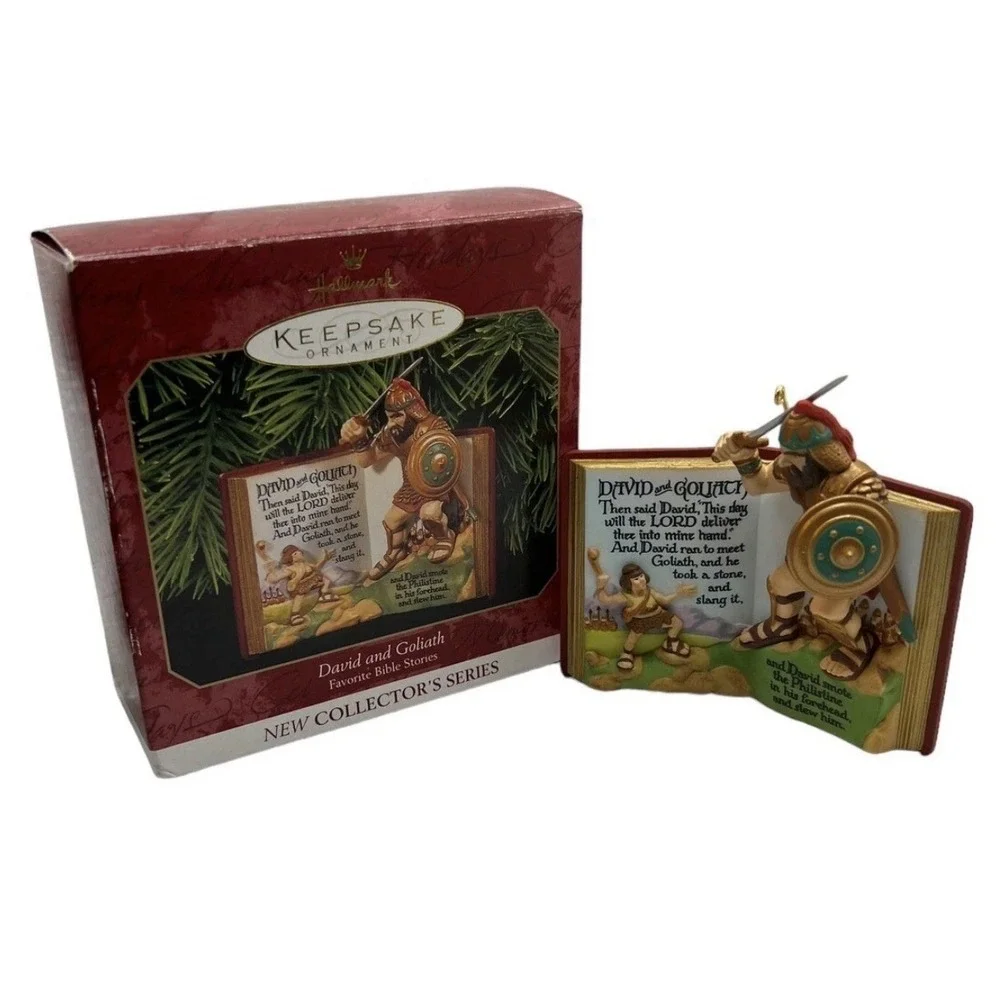 Hallmark Keepsake Christmas Ornament 1999‎ Bible Stories David & Goliath QX6447